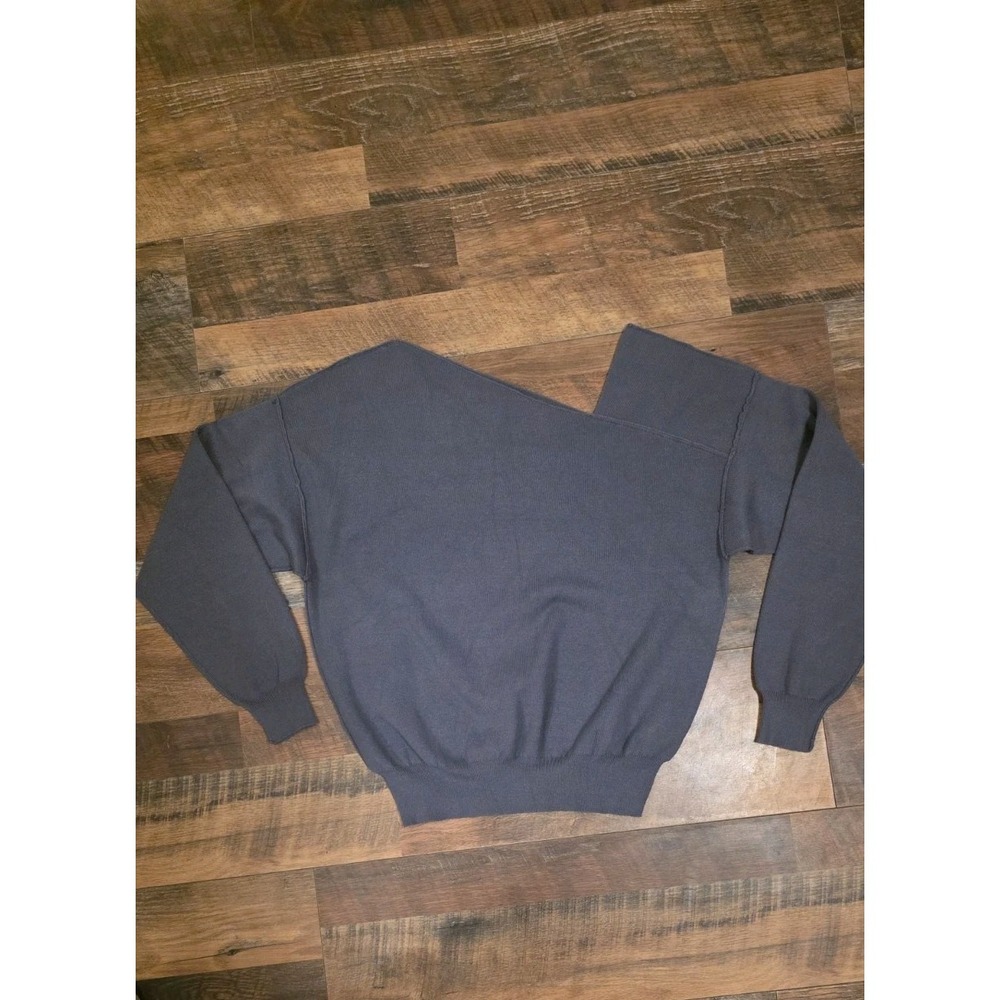 Line And Dot Bloomingdales Favorite Geometric Neck Sweater Grey Sz XS MSRP $99